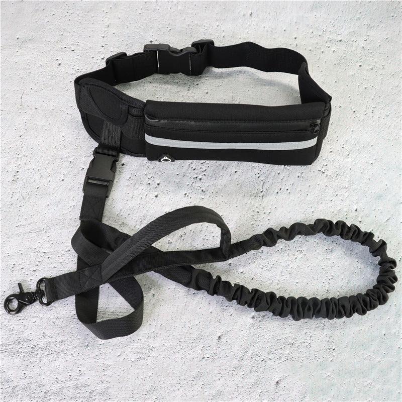 Ultimate Hands-Free Dog Leash Belt With Bungee Leash, Phone Pocket,