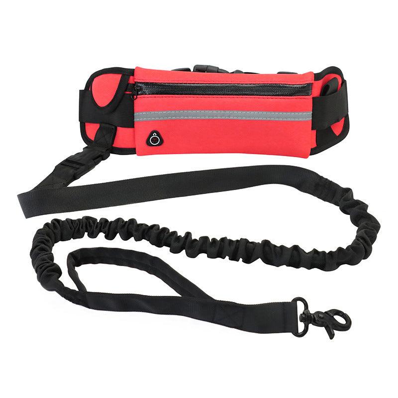 Ultimate Hands-Free Dog Leash Belt With Bungee Leash, Phone Pocket,